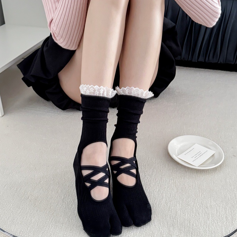Embellish Knit - Calzini da yoga con bordo in